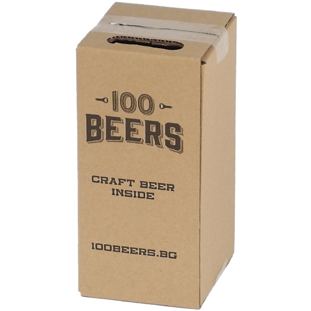 100 beers 6 beers box closed
